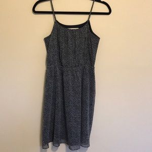 Navy blue spaghetti strap dress